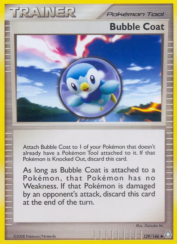 Bubble Coat Uncommon rarity Legends Awakened Pokémon card price — $10.64