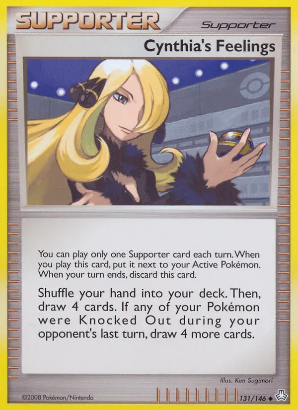 Cynthia's Feelings Uncommon rarity Legends Awakened Pokémon card price — $19.98