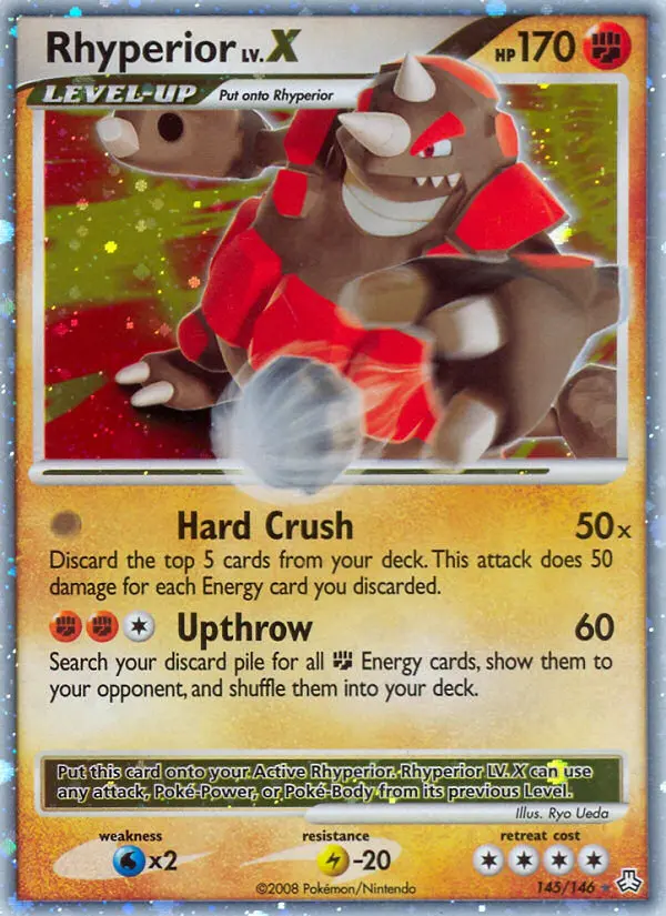 Rhyperior Holo Rare rarity Legends Awakened Pokémon card price — $39.50