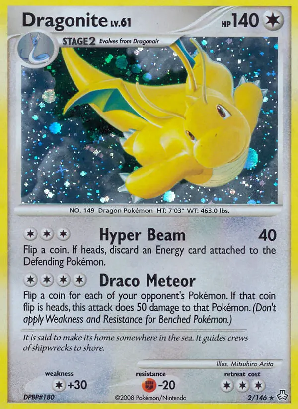 Dragonite Holo Rare rarity Legends Awakened Pokémon card price — $189.66