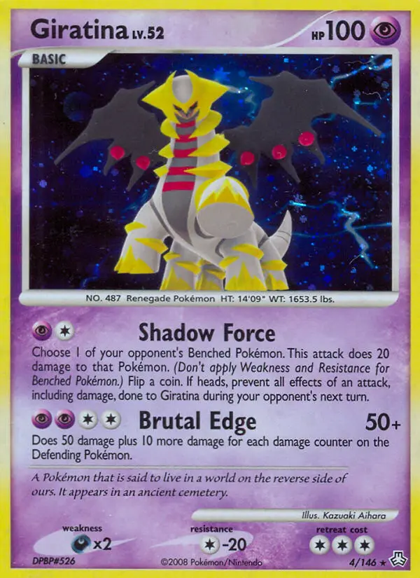 Giratina Holo Rare rarity Legends Awakened Pokémon card price — $94.93