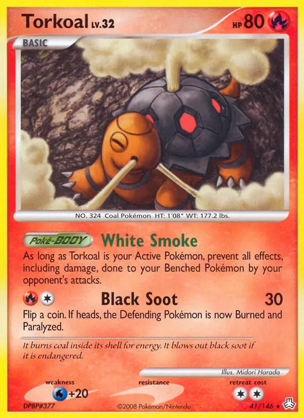 Torkoal Rare rarity Legends Awakened Pokémon card price — $2.63