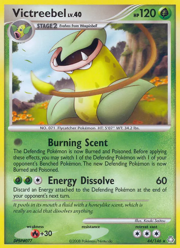Victreebel Rare rarity Legends Awakened Pokémon card price — $3.74