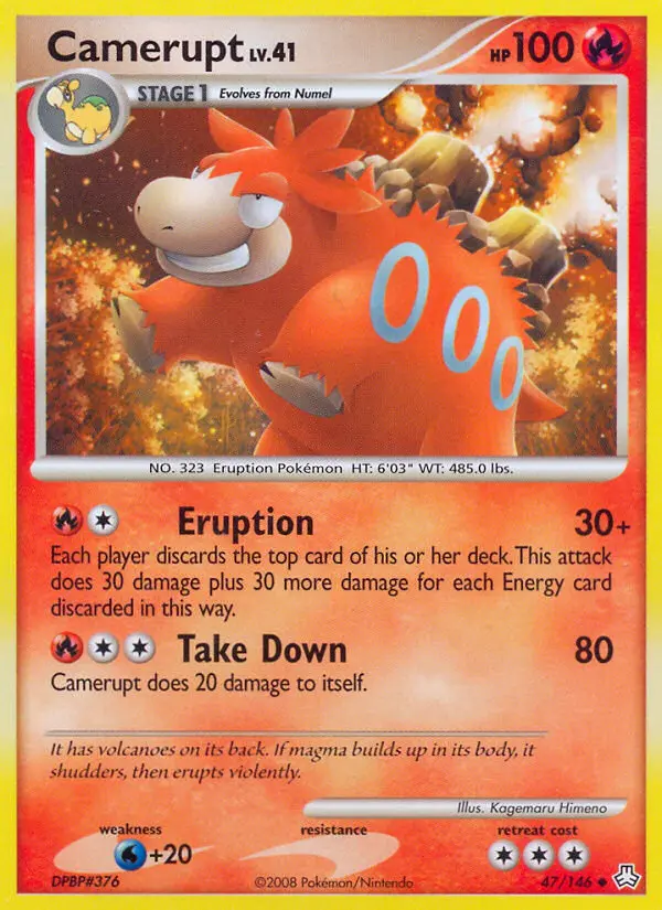 Camerupt Uncommon rarity Legends Awakened Pokémon card price — $0.99