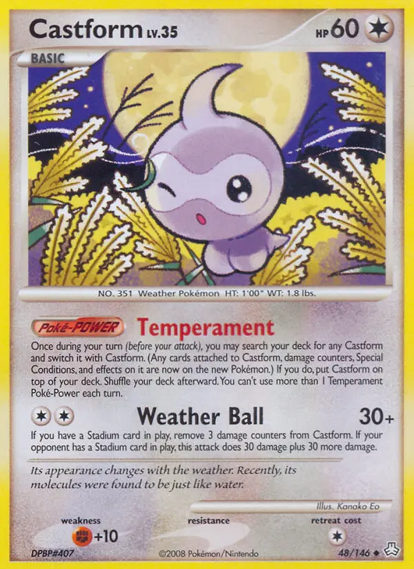 Castform Uncommon rarity Legends Awakened Pokémon card price — $7.31