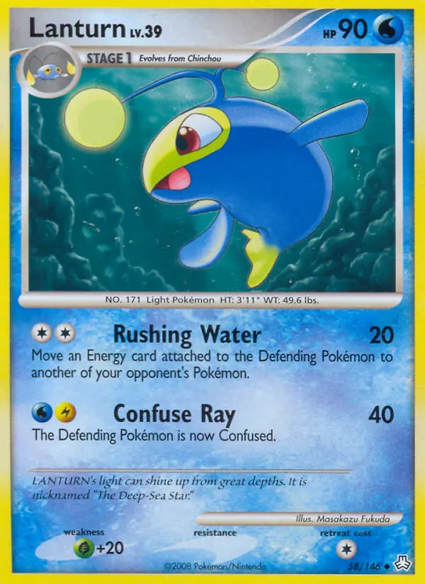 Lanturn Uncommon rarity Legends Awakened Pokémon card price — $16.27