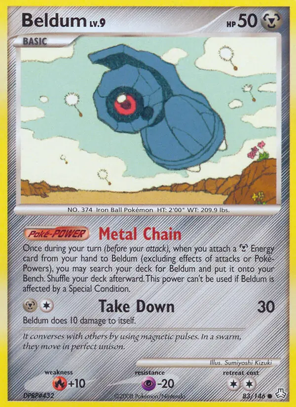 Beldum Common rarity Legends Awakened Pokémon card price — $5.20