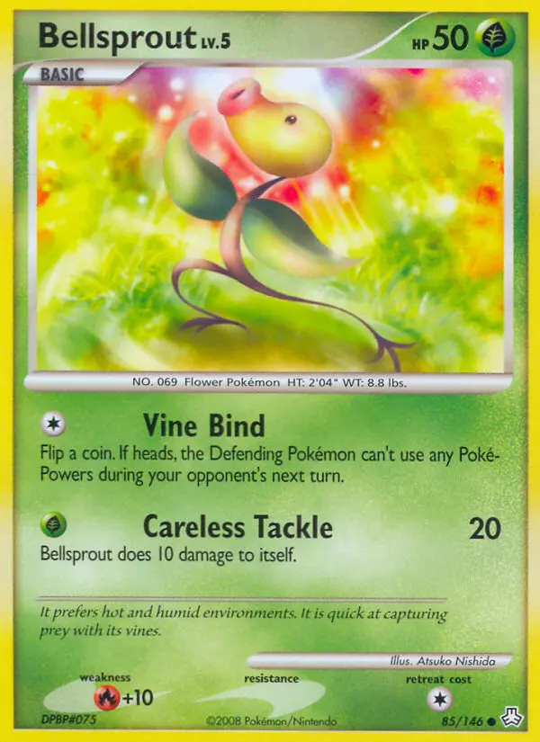 Bellsprout Common rarity Legends Awakened Pokémon card price — $19.99