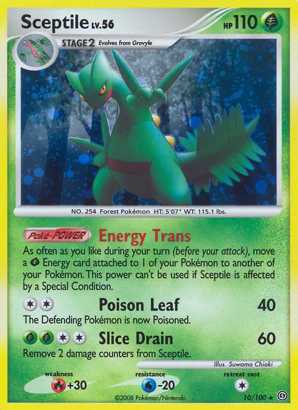 Sceptile Holo Rare rarity Stormfront Pokémon card price — $47.04