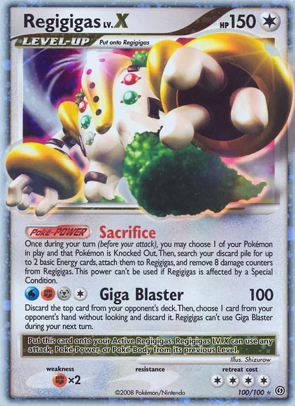 Regigigas Holo Rare rarity Stormfront Pokémon card price — $99.66