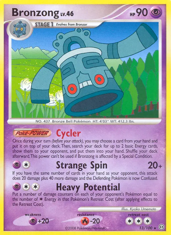 Bronzong Rare rarity Stormfront Pokémon card price — $2.09