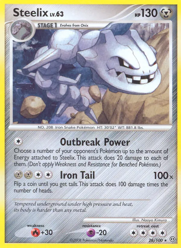 Steelix Rare rarity Stormfront Pokémon card price — $15.00
