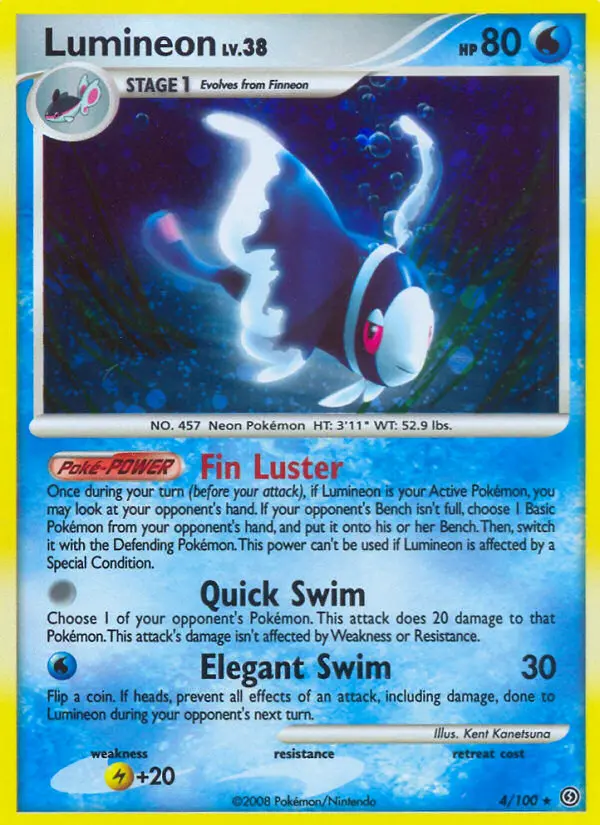 Lumineon Holo Rare rarity Stormfront Pokémon card price — $4.82