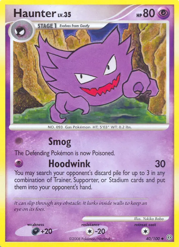 Haunter Uncommon rarity Stormfront Pokémon card price — $17.35