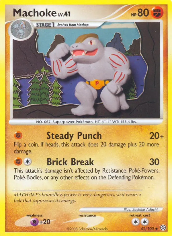 Machoke Uncommon rarity Stormfront Pokémon card price — $5.76