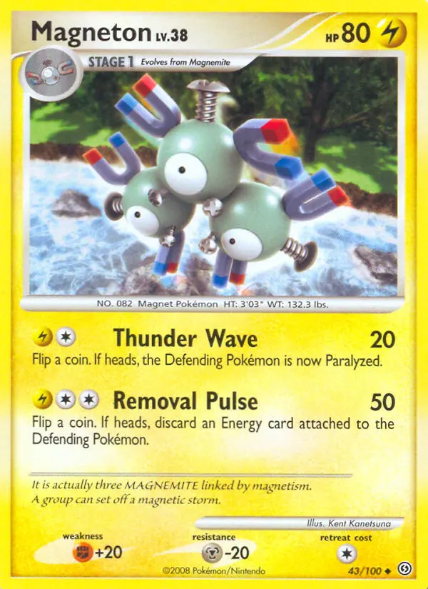 Magneton Uncommon rarity Stormfront Pokémon card price — $1.87