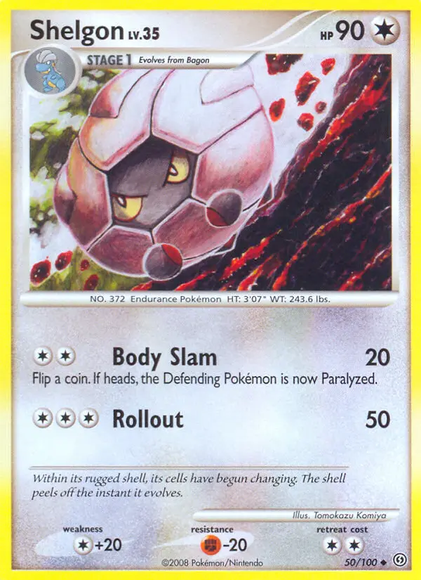 Shelgon Uncommon rarity Stormfront Pokémon card price — $6.00