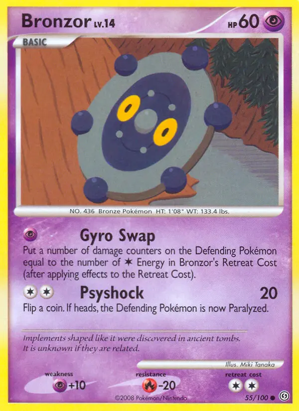 Bronzor Common rarity Stormfront Pokémon card price — $1.92