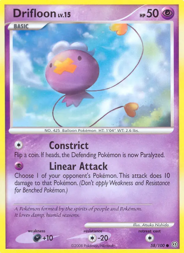 Drifloon Common rarity Stormfront Pokémon card price — $4.17