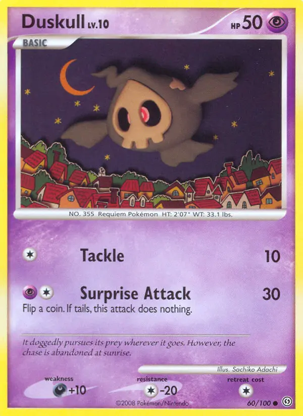 Duskull Common rarity Stormfront Pokémon card price — $19.95
