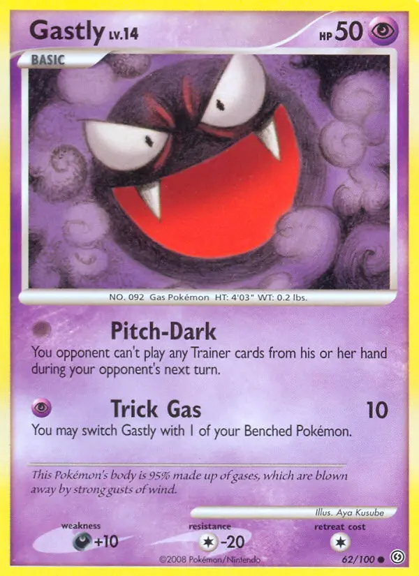 Gastly Common rarity Stormfront Pokémon card price — $39.93