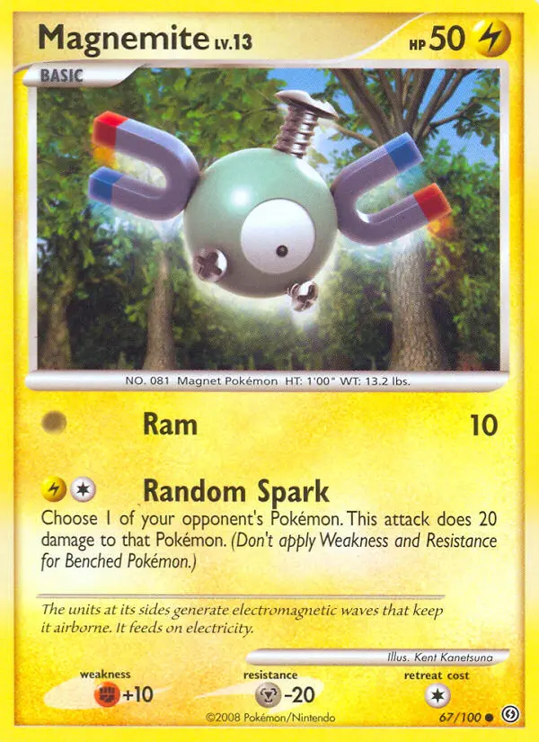 Magnemite Common rarity Stormfront Pokémon card price — $3.33