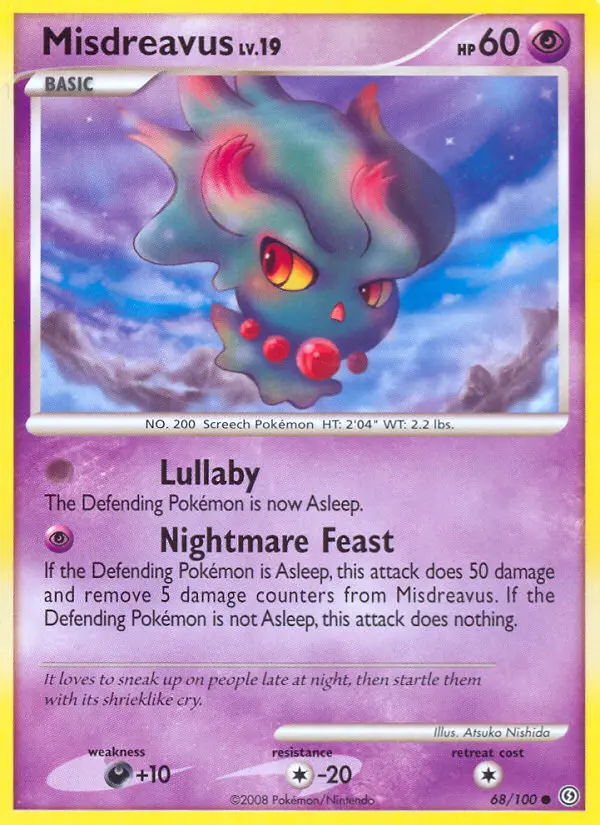 Misdreavus Common rarity Stormfront Pokémon card price — $3.99