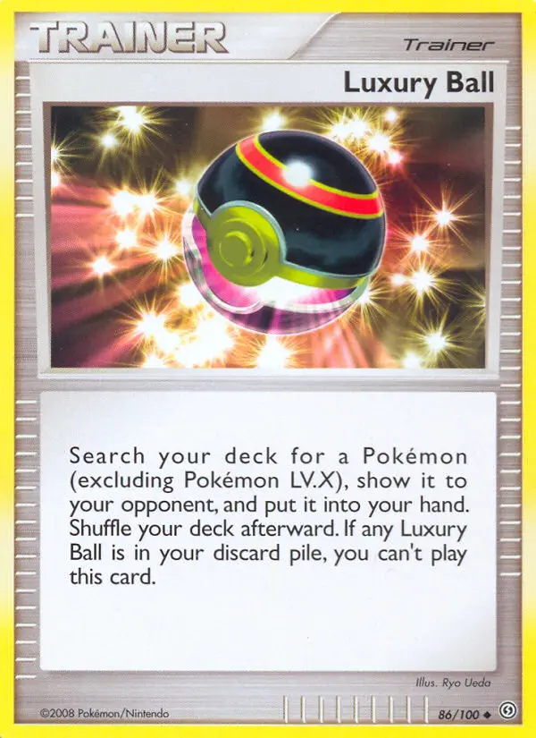 Luxury Ball Uncommon rarity Stormfront Pokémon card price — $14.56
