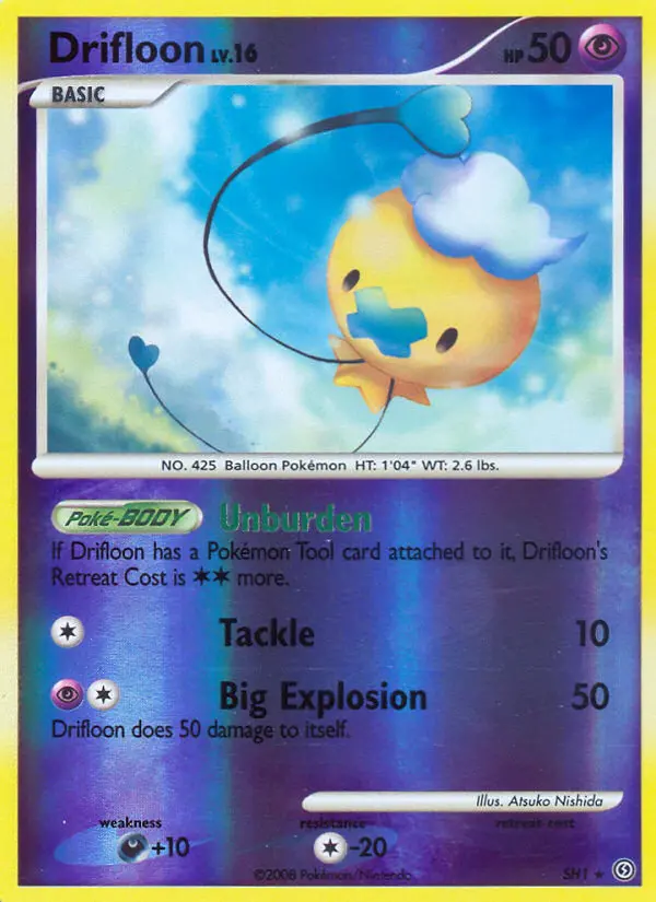 Drifloon Holo Rare rarity Stormfront Pokémon card price — $41.36