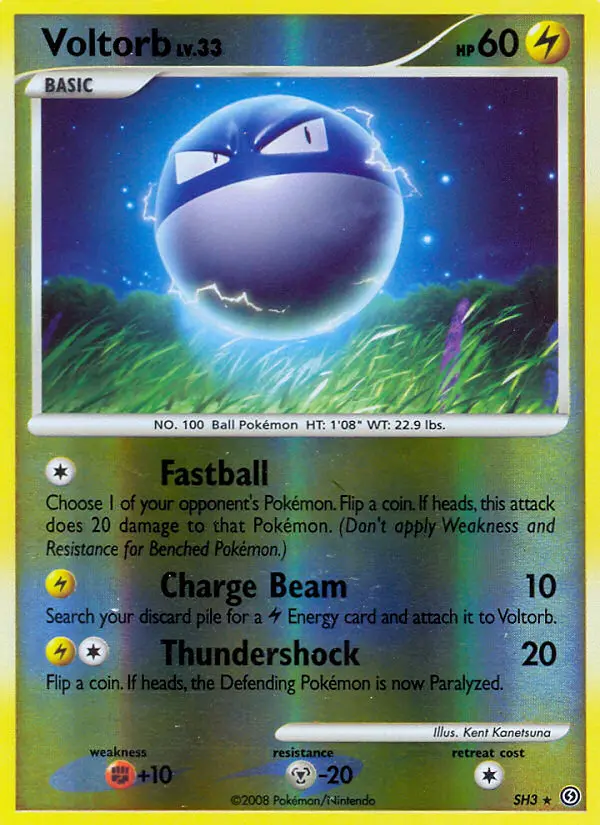 Voltorb Holo Rare rarity Stormfront Pokémon card price — $37.83