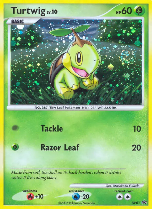 Turtwig Common rarity DP Black Star Promos Pokémon card price