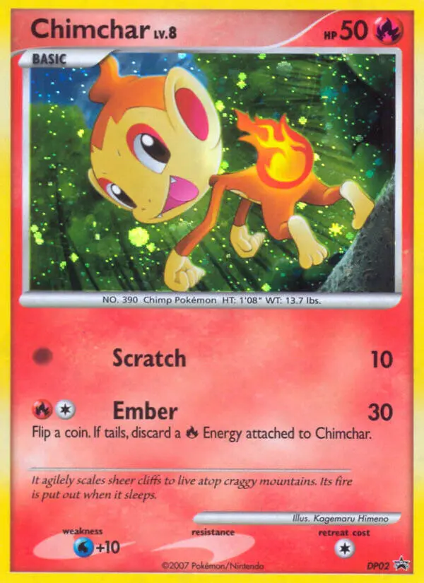Chimchar Common rarity DP Black Star Promos Pokémon card price