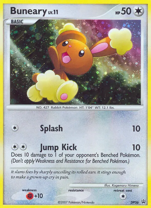 Buneary Common rarity DP Black Star Promos Pokémon card price