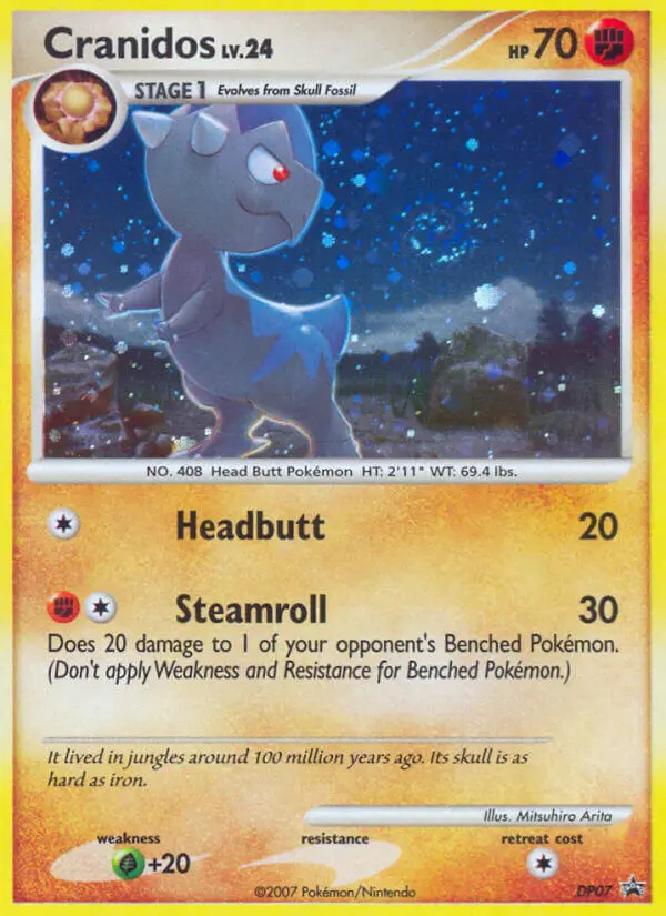 Cranidos Common rarity DP Black Star Promos Pokémon card price