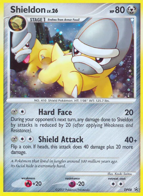 Shieldon Common rarity DP Black Star Promos Pokémon card price