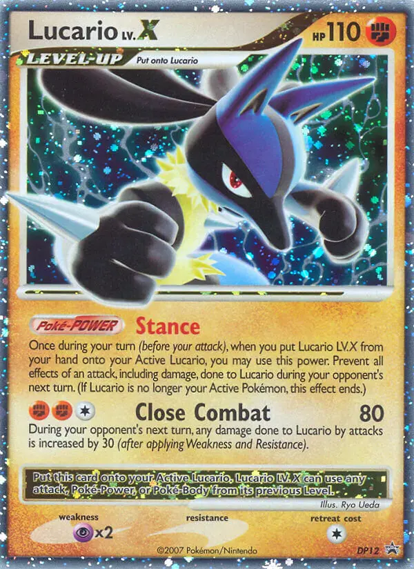 Lucario Common rarity DP Black Star Promos Pokémon card price