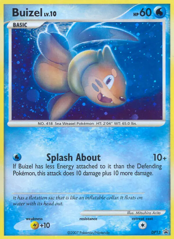 Buizel Common rarity DP Black Star Promos Pokémon card price