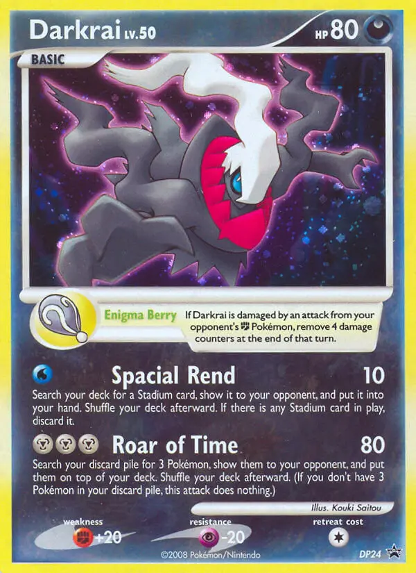 Darkrai Common rarity DP Black Star Promos Pokémon card price