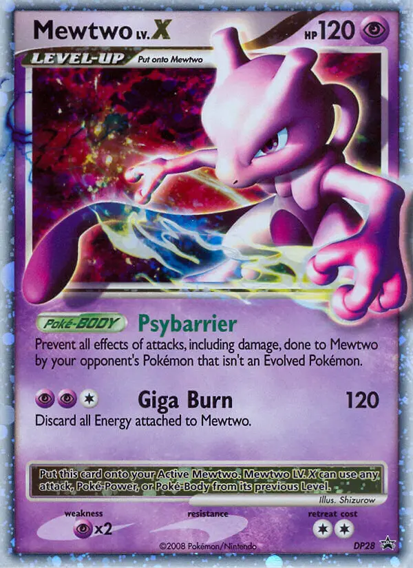 Mewtwo Common rarity DP Black Star Promos Pokémon card price