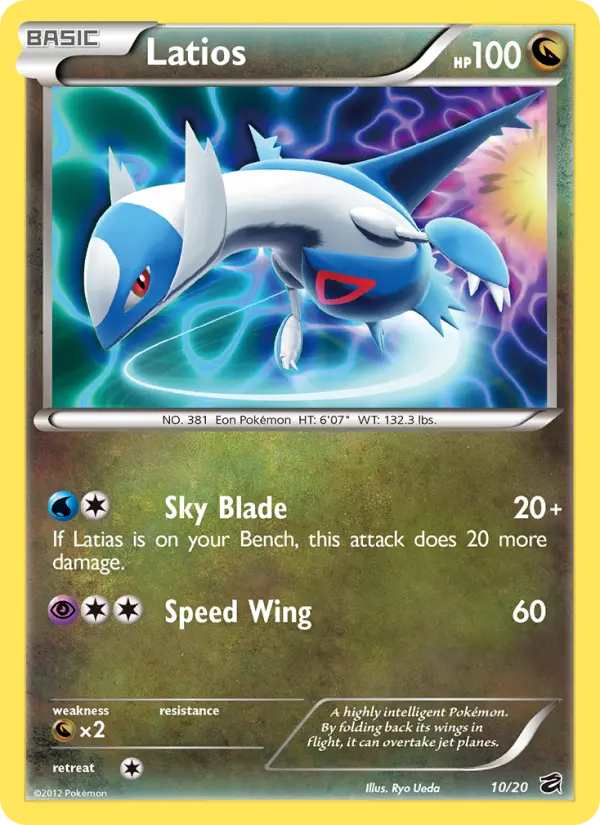 Latios Rare rarity Dragon Vault Pokémon card price — $9.55
