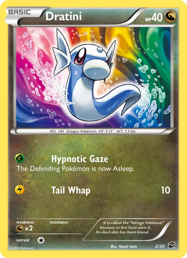 Dratini Rare rarity Dragon Vault Pokémon card price — $14.46