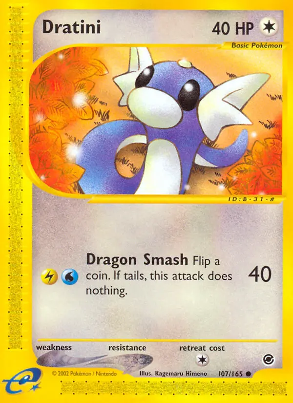 Dratini Common rarity Expedition Base Set Pokémon card price — $59.44