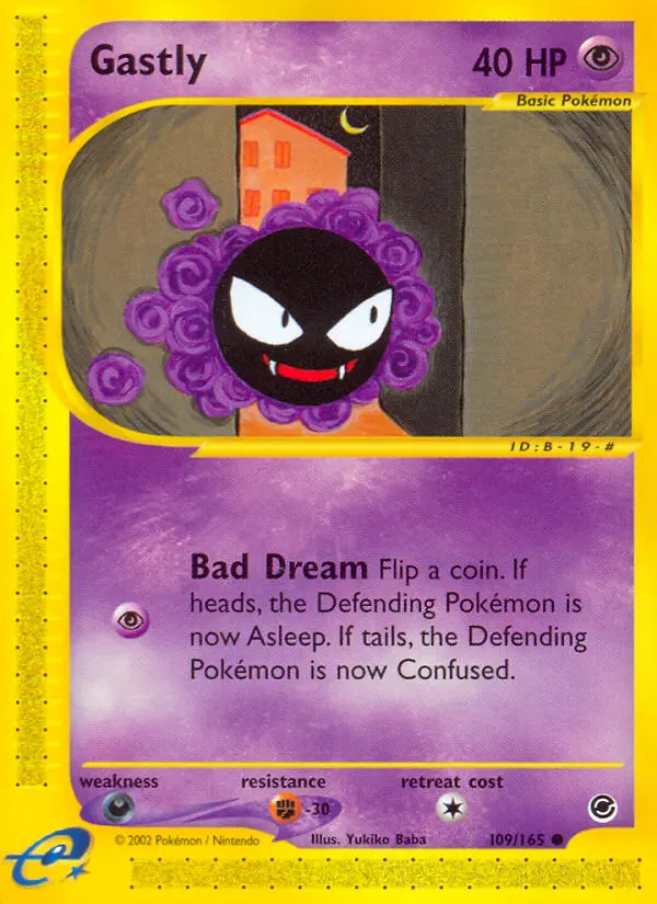 Gastly Common rarity Expedition Base Set Pokémon card price — $54.74