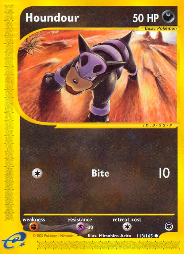 Houndour Common rarity Expedition Base Set Pokémon card price — $40.25