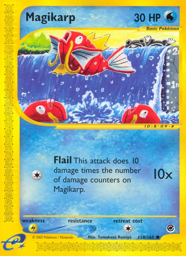 Magikarp Common rarity Expedition Base Set Pokémon card price — $156.87
