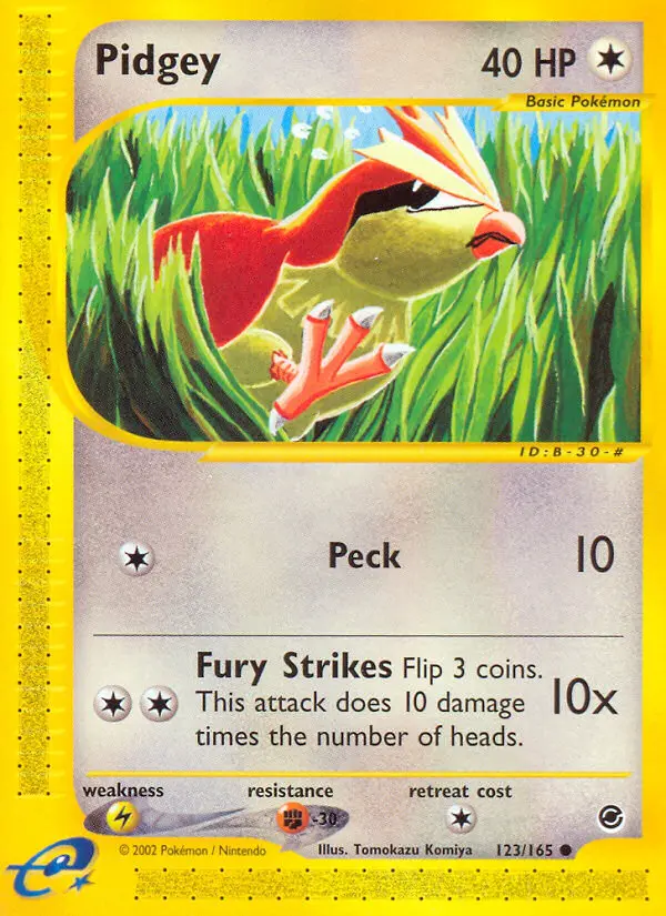 Pidgey Common rarity Expedition Base Set Pokémon card price — $38.22