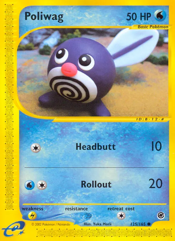 Poliwag Common rarity Expedition Base Set Pokémon card price — $50.00