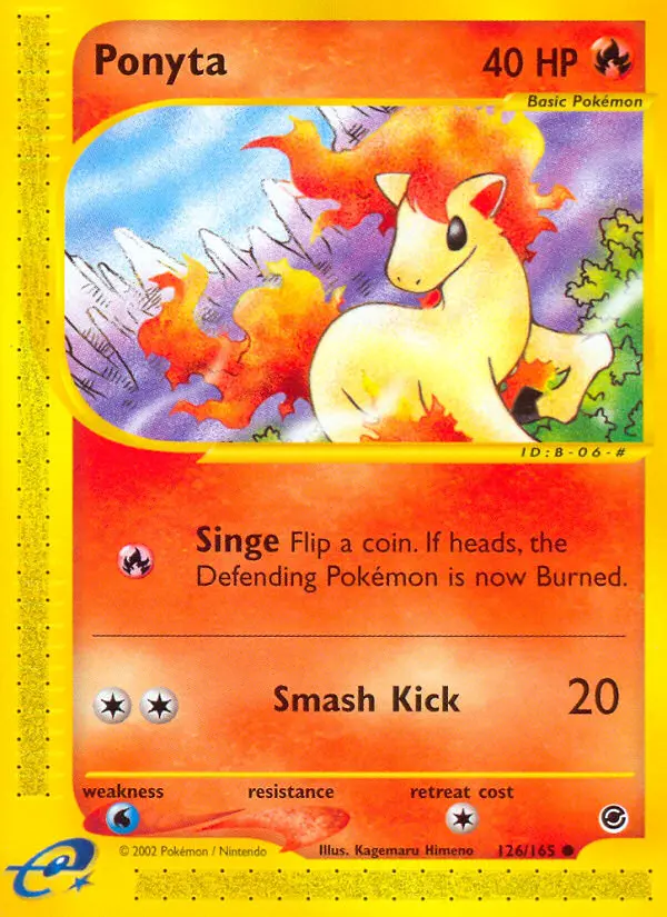 Ponyta Common rarity Expedition Base Set Pokémon card price — $38.25