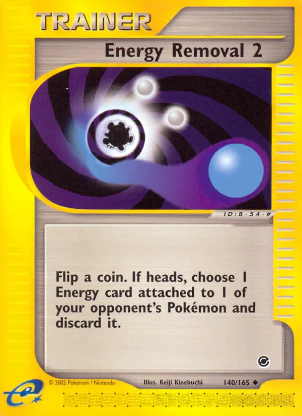 Energy Removal 2 Uncommon rarity Expedition Base Set Pokémon card price — $8.74