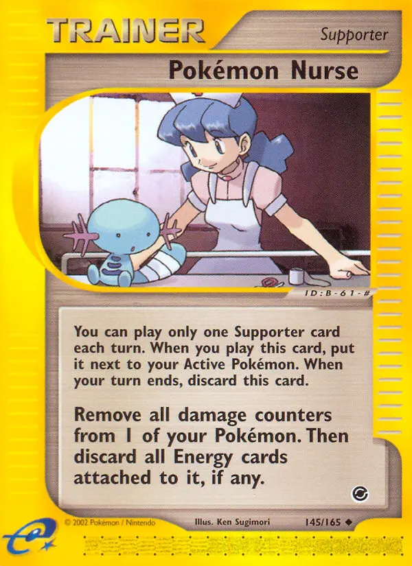 Pokémon Nurse Uncommon rarity Expedition Base Set Pokémon card price — $2.84